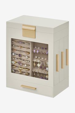 SONGMICS Jewelry Box with Glass Window