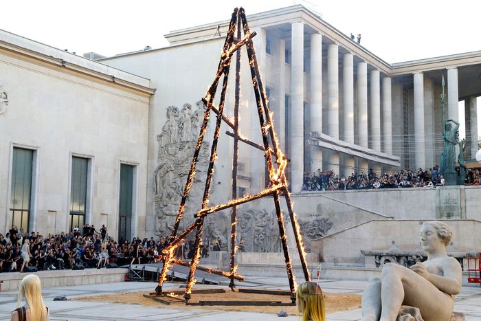 Women Carried Torches at Rick Owens Spring 2019
