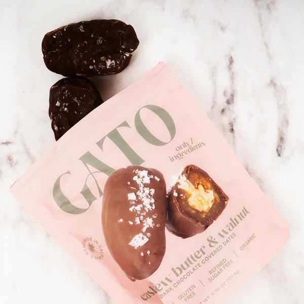 Gato Cashew Butter & Walnut Dark Chocolate Covered Dates