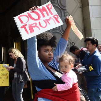 Anti-Trump Protestors Rally Outside Jimmy Kimmel Show