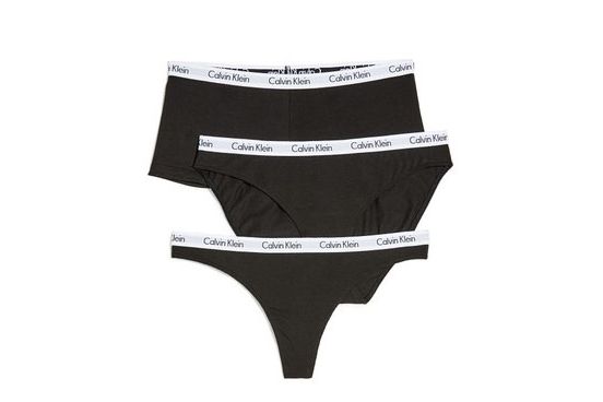 Calvin Klein Underwear Carousel Thong, Bikini, Boyshort 3 Pack