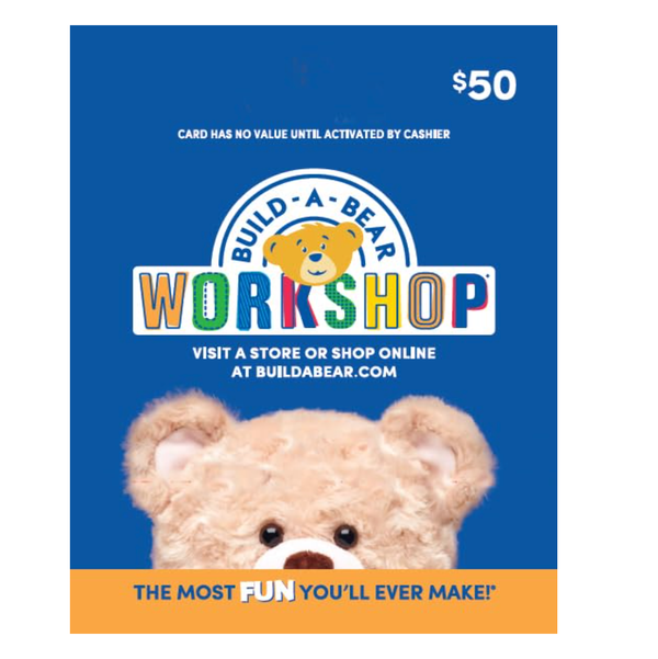 Build-A-Bear Gift Card $50