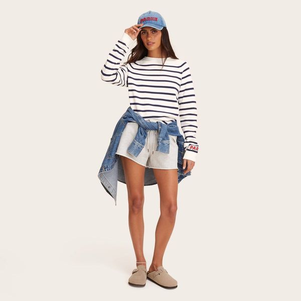 Parke x Target Women's Rollneck Striped Pullover Sweater