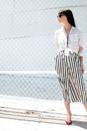 12 Ways to Wear Wide Striped Pants