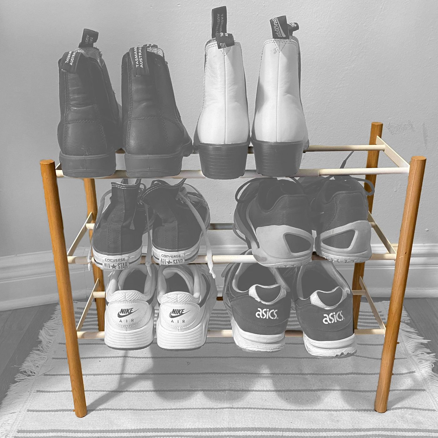 Shoe rack hotsell for booties