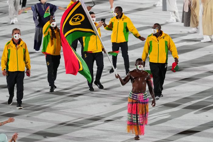 Pita Taufatofua, Tonga’s Flag-Bearer, Back at the Olympics