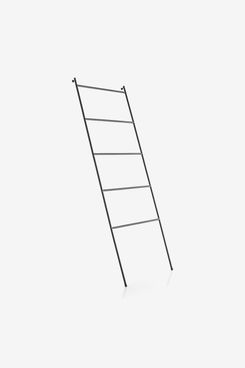 Crate and Barrel Jackson Black Towel Ladder