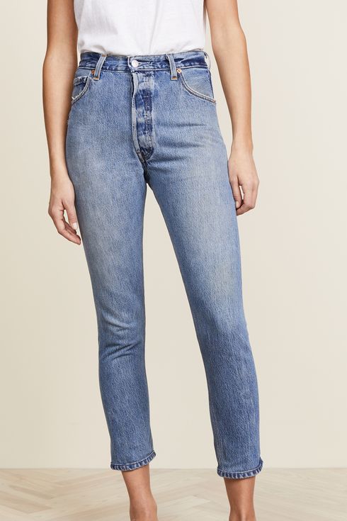 most flattering straight leg jeans
