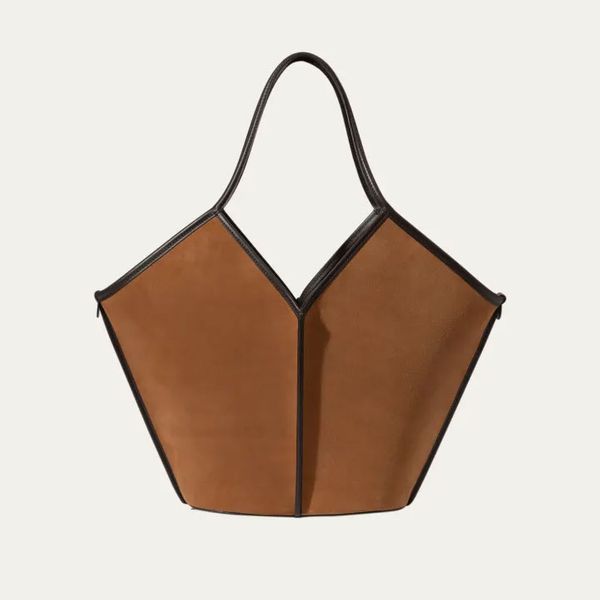 Hereu Calella Suede and Leather Tote Bag