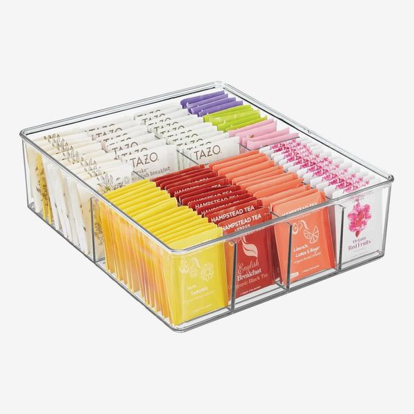 mDesign Plastic Tea Bag Storage Container