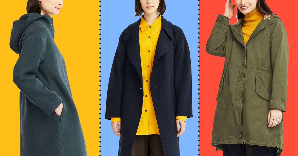 Uniqlo double faced hooded coat