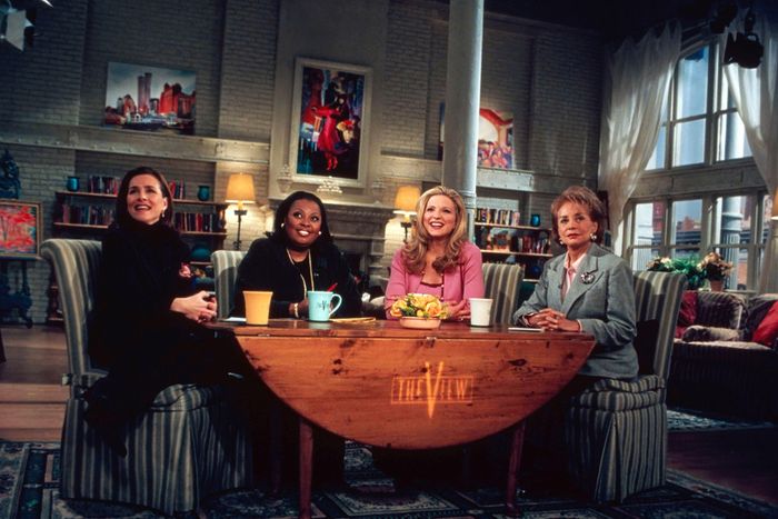 On the set of The View in 2010.