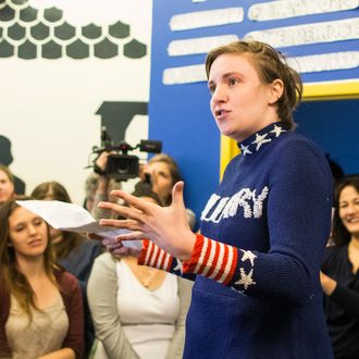 Lena Dunham And Abby Wambach Attend Women For Hillary Events