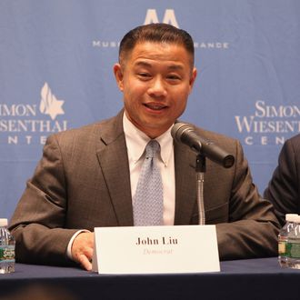 NEW YORK, NY - AUGUST 14: City comptroller John Liu attends The New York City Mayoral Forum on Cultural Sensitivity & Tolerance at the Museum of Tolerance on August 14, 2013 in New York City. (Photo by Taylor Hill/Getty Images)