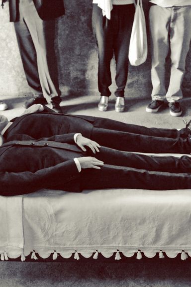 Maurizio Cattelan, WE, 2010. DESTE Project Space, Slaughterhouse, Hydra.