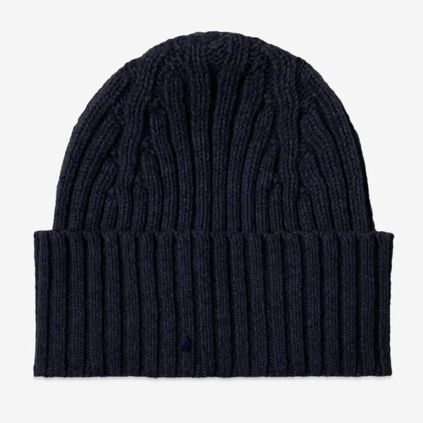 Drake’s Ribbed Wool Beanie