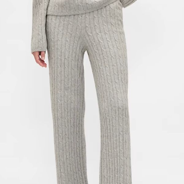 Gap CashSoft Cable-Knit Sweater Pants