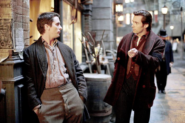 THE PRESTIGE, Christian Bale, Hugh Jackman, 2006. �Touchstone Pictures/courtesy Everett Collection