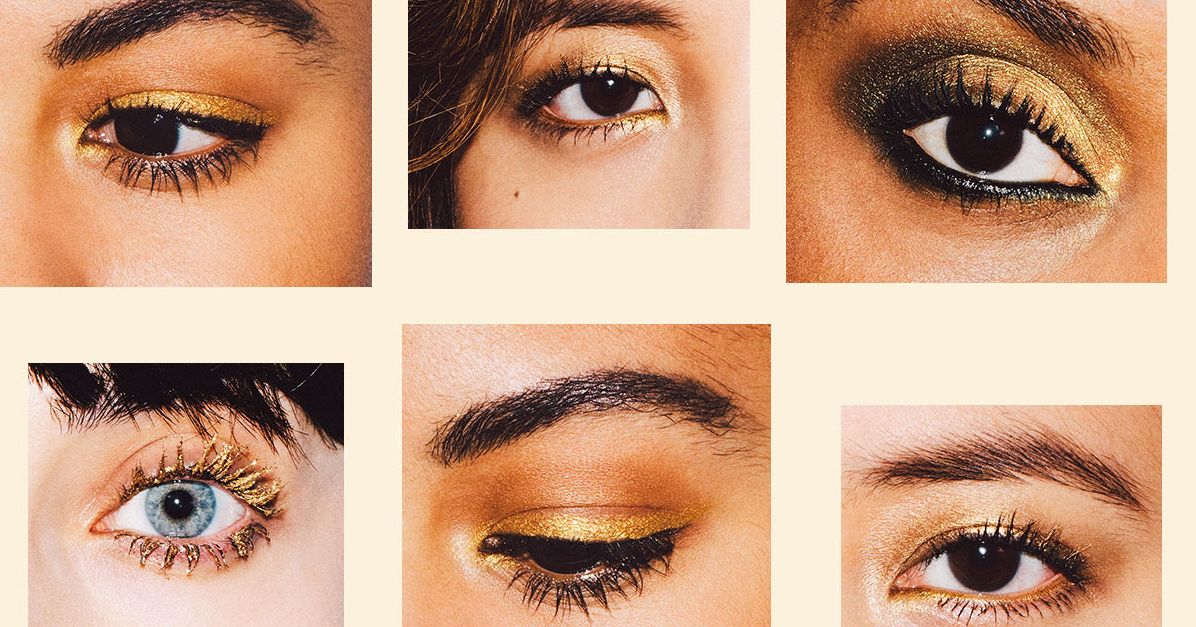 4 Cool, Festive Ways to Wear Gold Eye Makeup