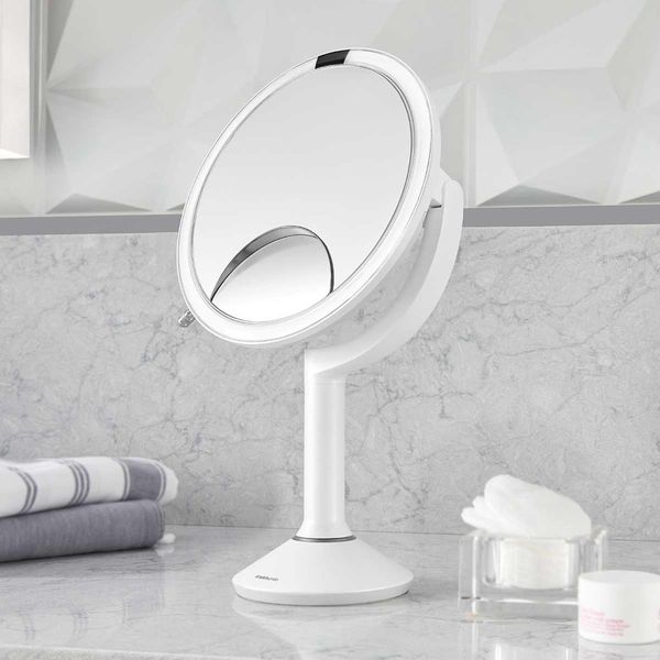 School Smart Rounded Corner Personal Mirror with Magnetic Back, 5 L x 7 W in