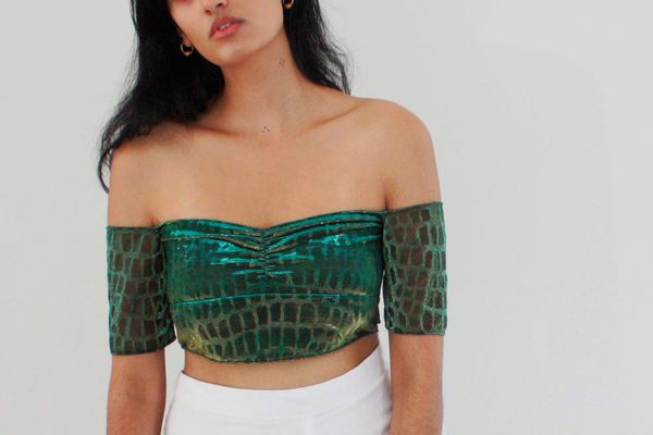 Abacaxi Mermaid Mesh Top