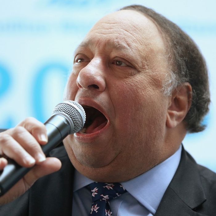 NEW YORK, NY - APRIL 09: New York City mayoral candidate John Catsimatidis speaks at a political forum hosted on a boat in Manhattan on April 9, 2013 in New York City. Six mayoral candidates spoke at the Metropolitan Waterfront Alliance's 2013 Waterfront Conference ahead of the November 2013 mayoral election. (Photo by Mario Tama/Getty Images)