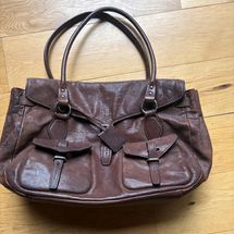 Jil Sander Brown Leather Satchel (Vintage)
