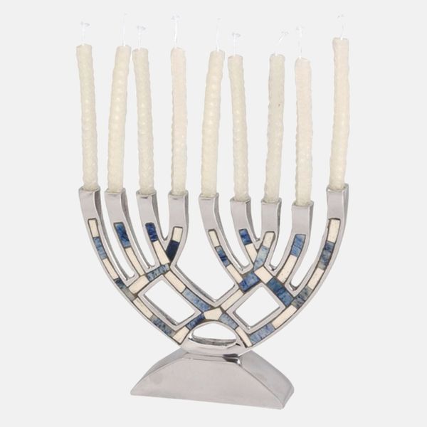 Enamel Detail Menorah