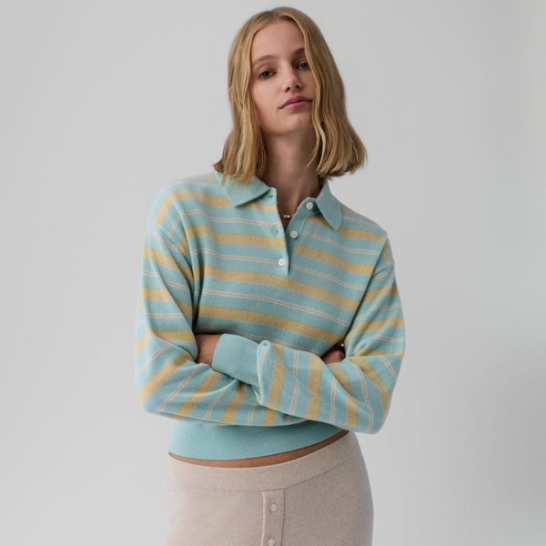 Guest in Residence Collegiate Stripe Polo