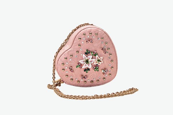 Dolce & Gabbana Heart-Shaped Jacquard Shoulder Bag