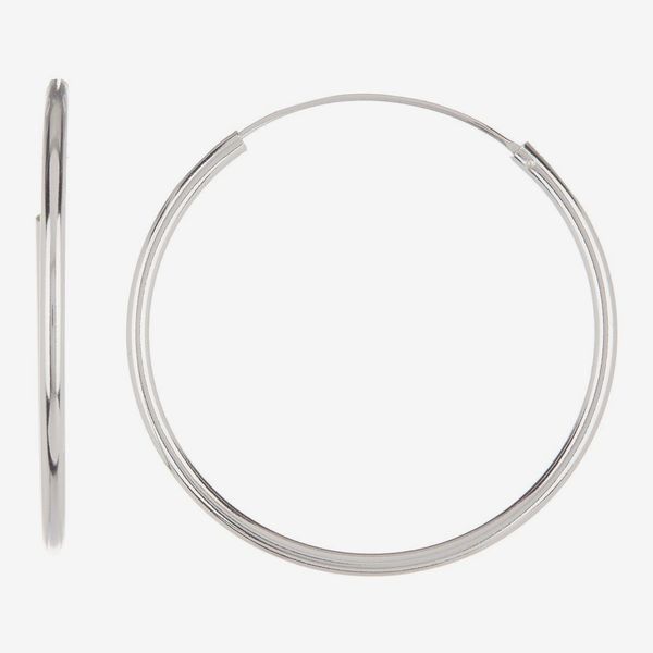 Argento Vivo Sterling Silver Endless Hoop Earrings