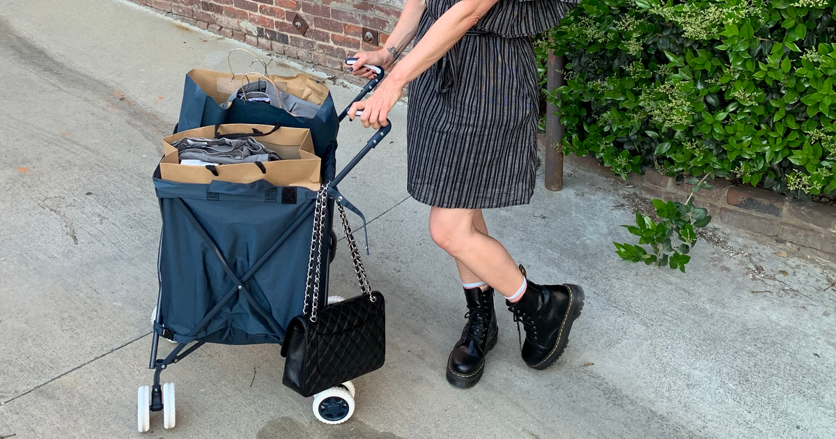 Folding Shopping Body Shop Trolley Bag Collapsible Trolley Box