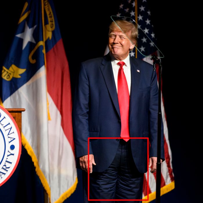 Trump Successfully Wore Pants Correctly at Rally Report