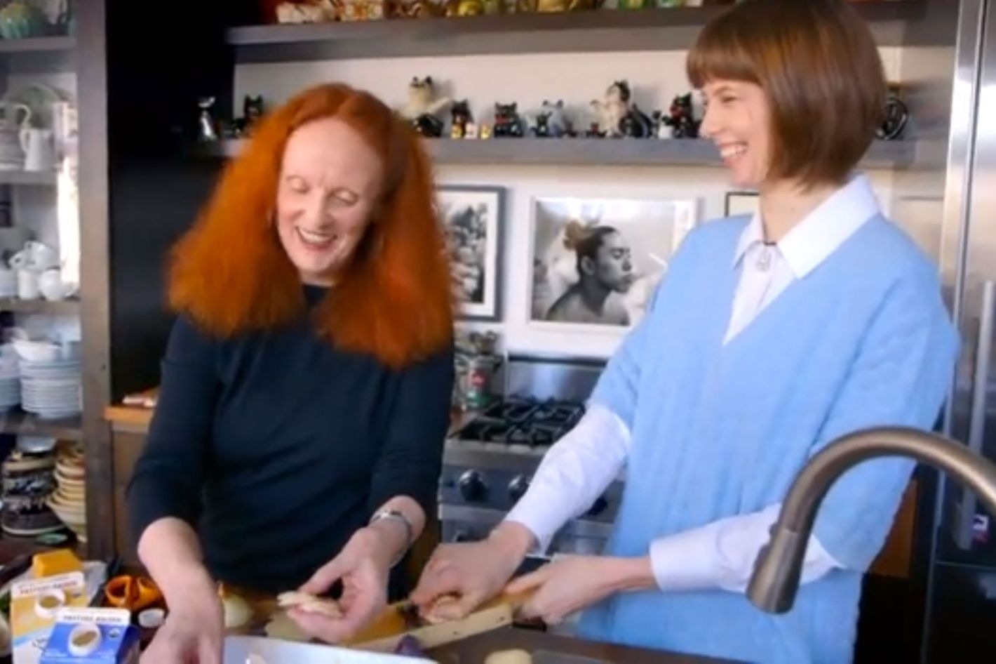 Video: Grace Coddington at Home With Her Cat