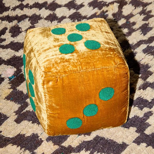 UO Home Velvet Dice Throw Pillow
