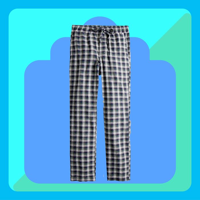 Little Blue House by Hatley Men's Christmas Village Flannel Pajama Pant in  Navy