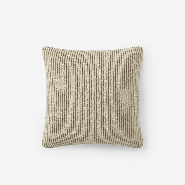 Sunday Citizen Two-Tone Ribbed Throw Pillow