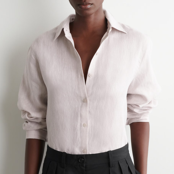 Cos Button-Down Collar Linen Shirt