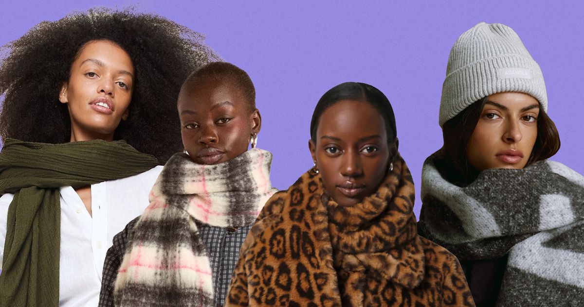 Womens Scarf Oversized Scarves H&m H&H Women's Knit Scarf Red