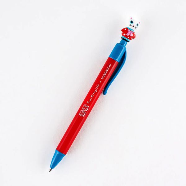 Yumi Kitagishi: Ballpoint Pen - White Cat , 2026 Hobonichi Accessories