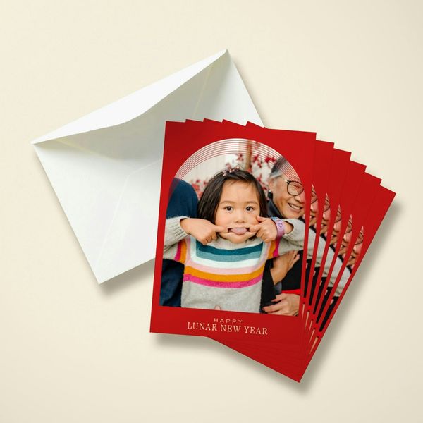 Papier Lunar New Year Photo Arch Card Set