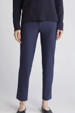 Eileen Fisher High Waist Ankle Slim Pants