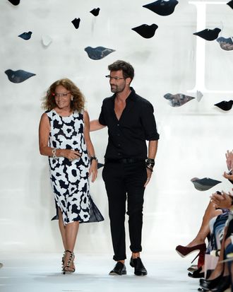 Diane Von Furstenberg and Yvan Mispelaere.