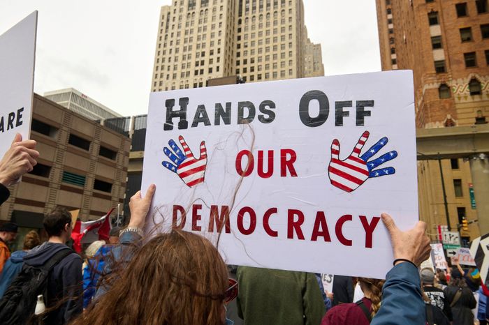Americans-Protest-Trump-in-Detroit