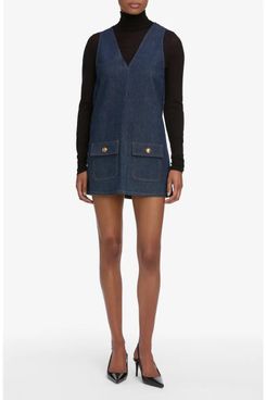 Frame The Pinafore Denim Minidress