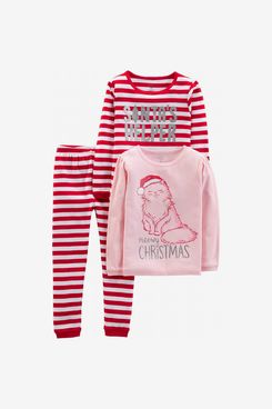 Simple Joys by Carter's 3-Piece Snug-Fit Cotton Christmas Pajama Set