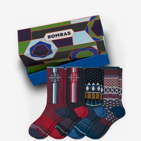 Bombas 4-Pack Festive Merino Wool Blend Socks