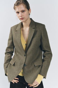 Zara Checkered Blazer ZW Collection