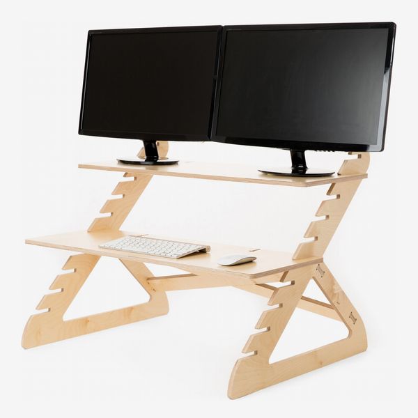 Readydesk Two-Shelf Adjustable Desk Stand