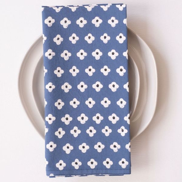 Gray Market Block Printed Napkins